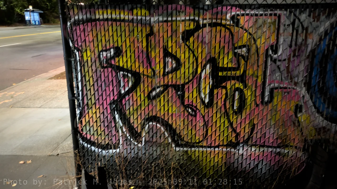 FECAL sorbet on fence